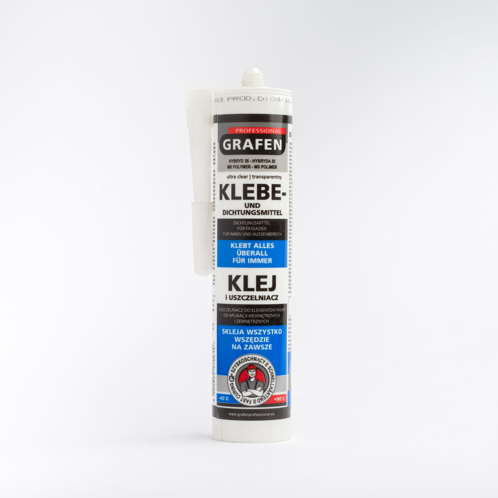Klej i uszczelniacz Hybryda 35 do prac budowlanych 290 ml Grafen